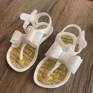 Never worn, toddler Bebe sandals
